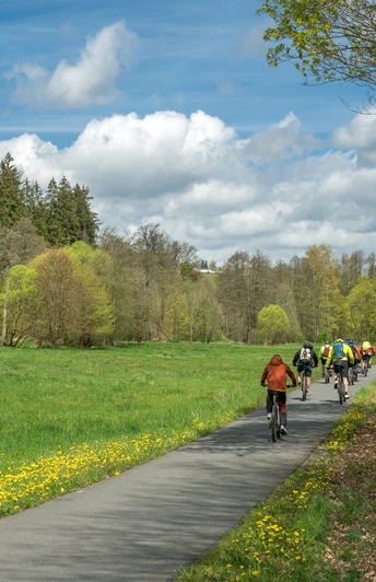 Elsterradweg im Bereich Bad Elster / Adorf