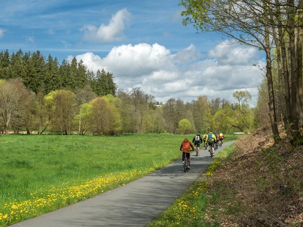 Elsterradweg im Bereich Bad Elster / Adorf