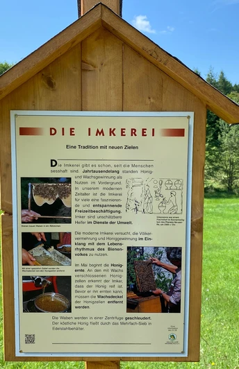 Informationstafel Bienenlehrpfad Jahnsgrün