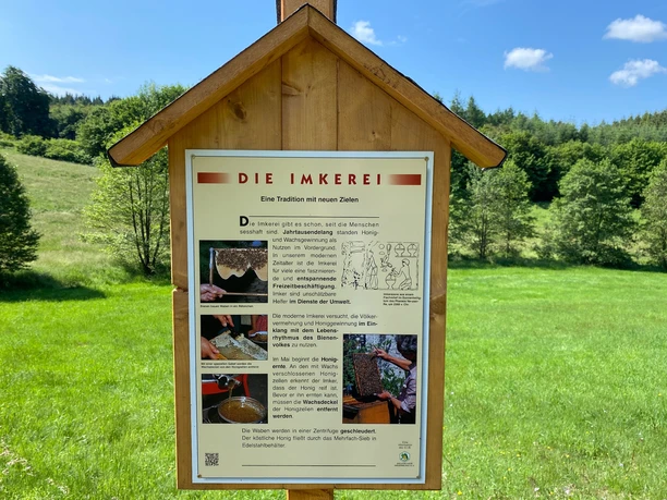 Informationstafel Bienenlehrpfad Jahnsgrün