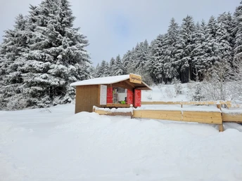 Jägerhütte an der Kammloipe in Schneckenstein