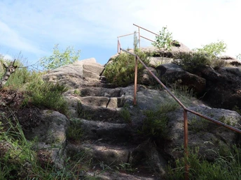 Aufstieg auf den Carolafels