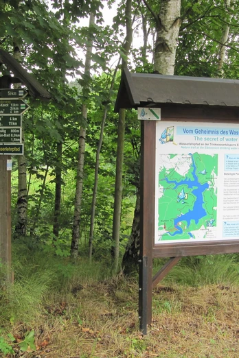 Infotafel am Wasserlehrpfad Eibenstock