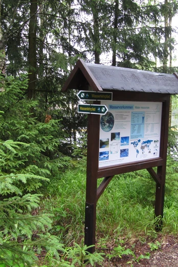 Infotafel am Wasserlehrpfad Eibenstock