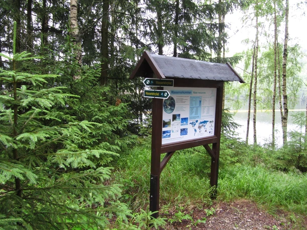 Infotafel am Wasserlehrpfad Eibenstock