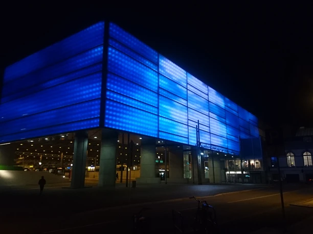 Der Hauptbahnhof Chemnitz bei Nacht Der Hauptbahnhof Chemnitz bei Nacht