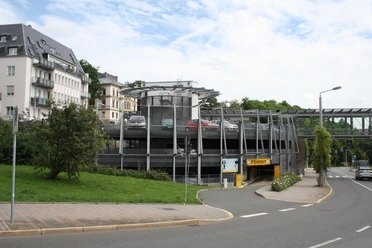 Außenansicht Parkhaus Stadtgalerie "Parkpalette"