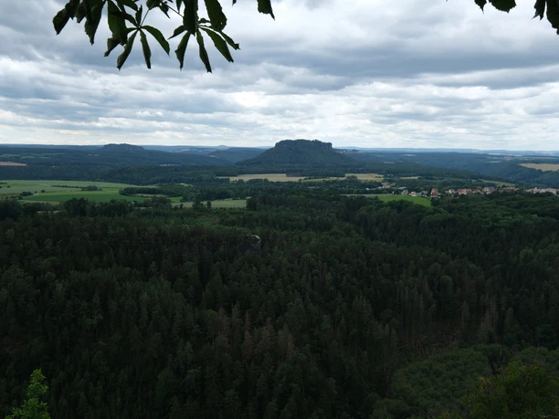 Aussicht vom Brand zum Lilienstein
