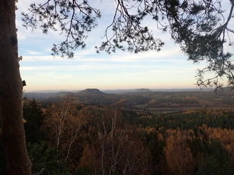 Blick vom Signal zum Quirl, Pfaffen-, König- und Lilienstein