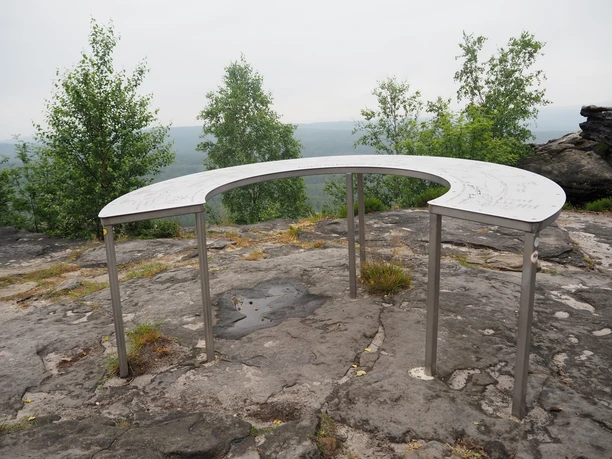 Ausblick Beschilderung-großer Zschirnstein