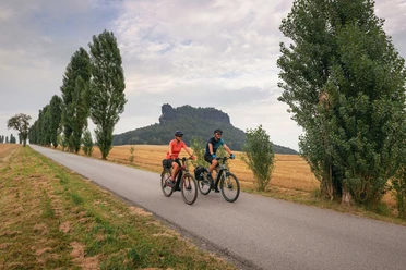 Radfahren am Lilienstein