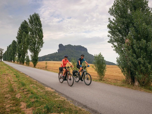 Radfahren am Lilienstein