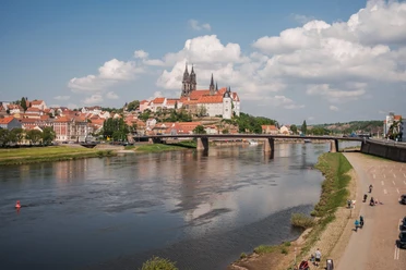 Blick auf die Meißner Altstadt