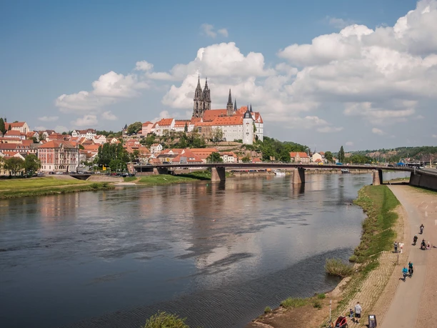 Blick auf die Meißner Altstadt