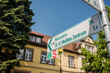 Beschilderung Radroute "Meißner 8"