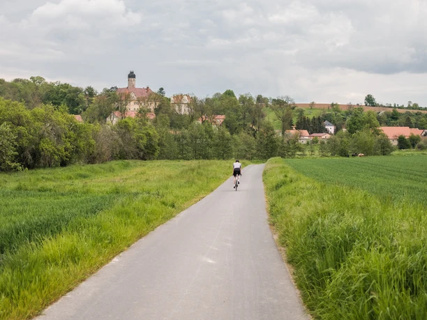 Blick auf Schloss Schieritz