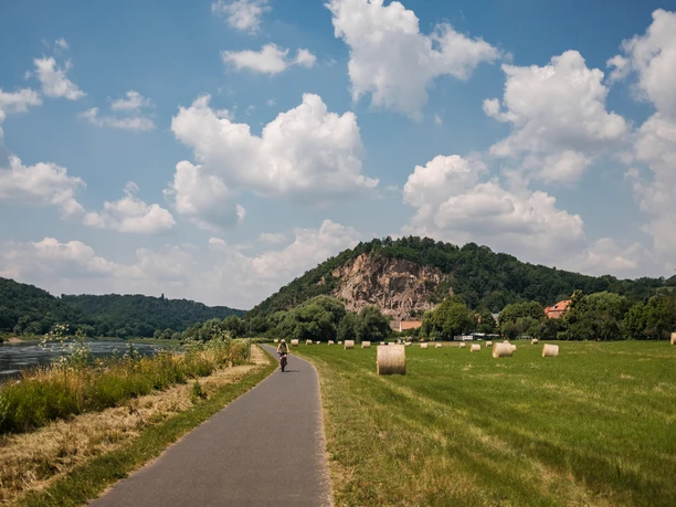 Blick auf die Boselspitze bei Sörnewitz