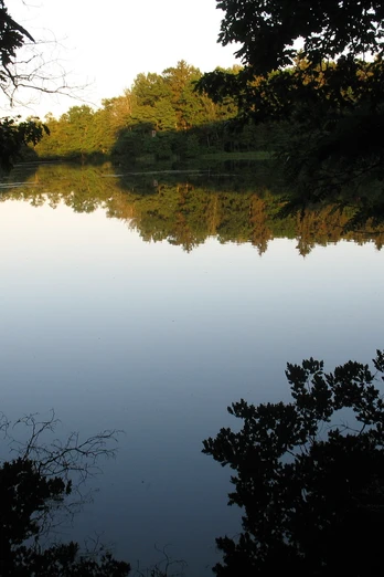 Abendstimmung an den Kroppener Teichen.
