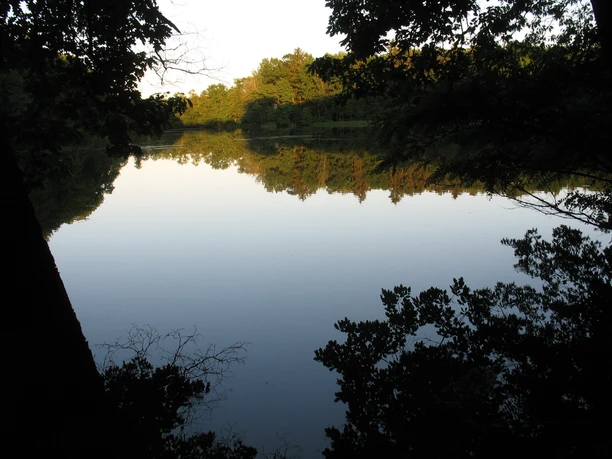 Abendstimmung an den Kroppener Teichen.