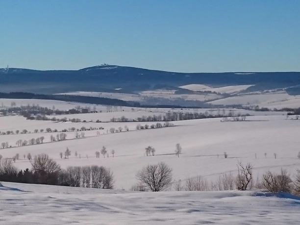 Blick zum Fichtelberg