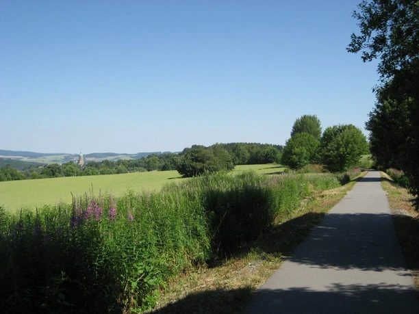 Richtung Annaberg, Blick zur Annenkirche