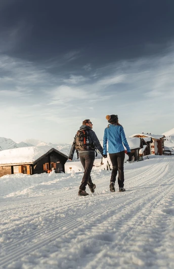 Winterwanderung (Herrenweg) Fiescheralp zur Riederalp