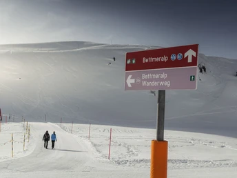 Winterwanderung (Herrenweg) Fiescheralp zur Riederalp
