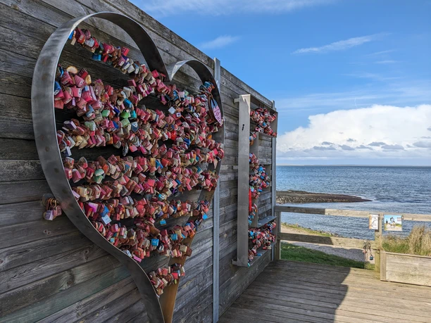 Liebesschlösser am Lister Hafen