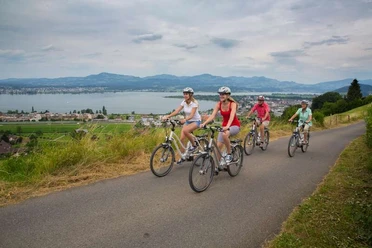 Unterwegs auf der Herzroute #99 auf der Etappe Rapperswil - Einsiedeln.