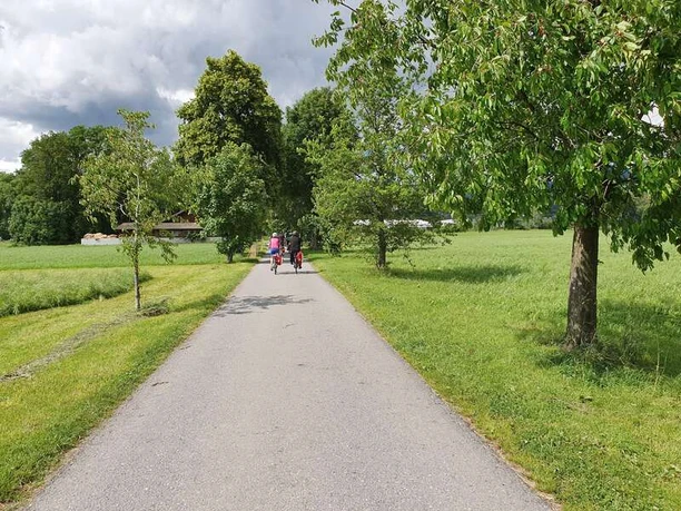 Unterwegs auf der Herzroute #99 auf der Etappe Rapperswil - Einsiedeln.