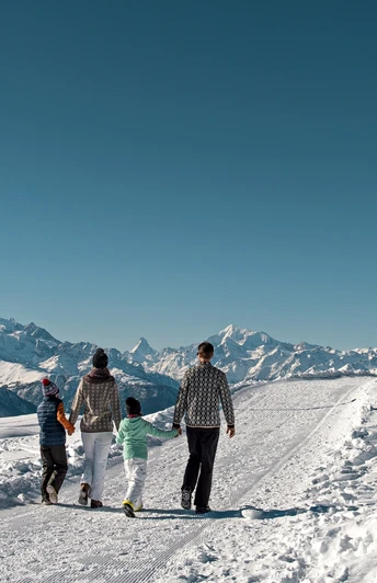 Winterwanderung Moosfluh - Bergrstaurant Chüestall - Riederalp