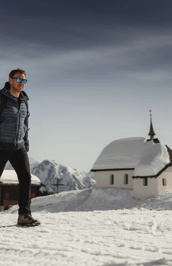 Winterwanderung (Herrenweg) Fiescheralp zur Riederalp