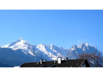 Das Panorama von Alpspitze bis Zugspitze