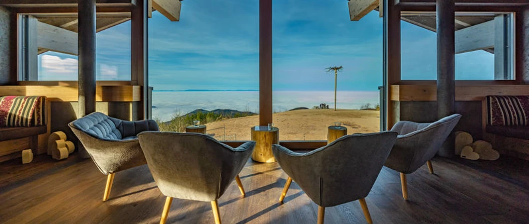 Aussicht von der Grinde-Hütte