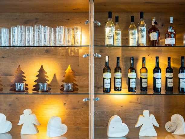 Alkoholische Spezialitäten in der Grinde-Hütte