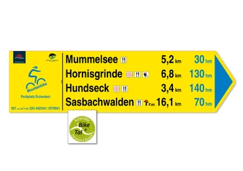 Beschilderung + Touren-Logo
