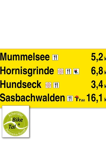 Beschilderung + Touren-Logo