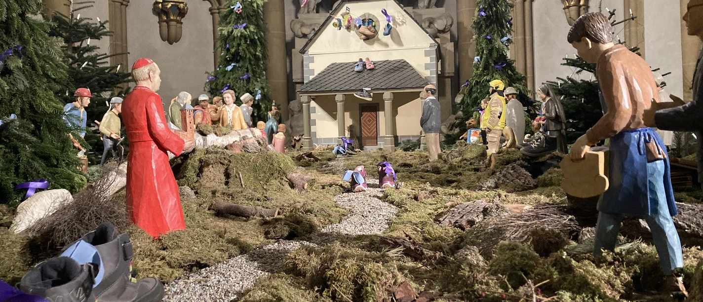 Krippe im Paderborner Dom Krippe im Paderborner Dom