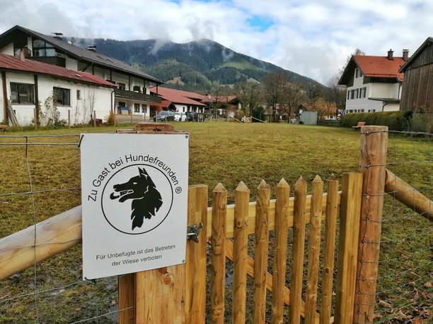 Auslaufbereich Hundehotel WOlf Oberammergau
