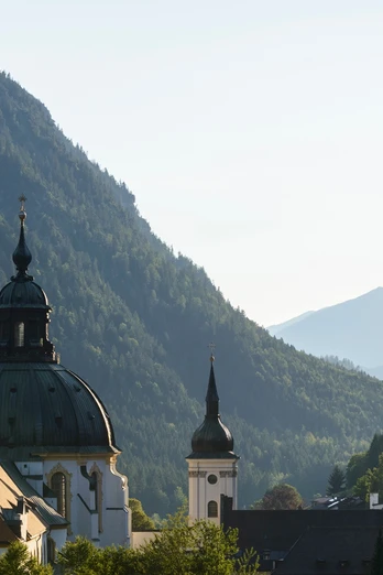 Blick auf Kloster Ettal