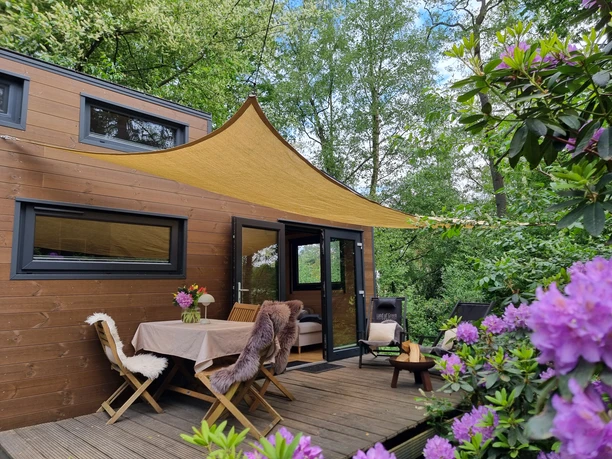 Ein Tiny House des Naturresorts Land of Green A Tiny House at the Land of Green nature resort