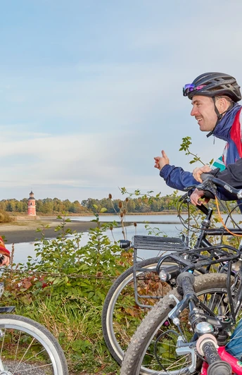 Familie am Großteich bei Moritzburg