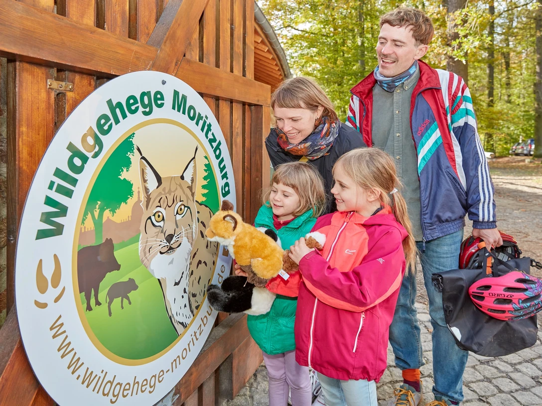 Familie am Wildgehege Moritzburg