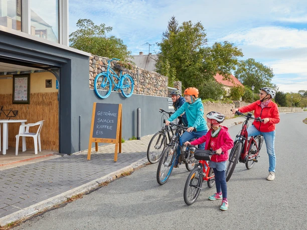 Radlerstop in Lorenzkirch