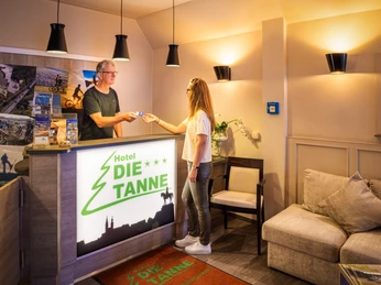 Hotel die Tanne in Goslar - Rezeption Hotel die Tanne in Goslar - Rezeption