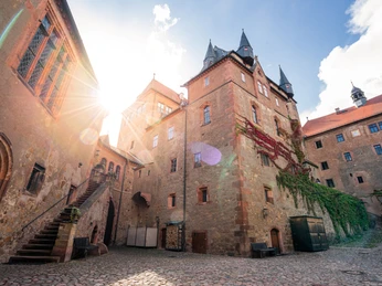 Innenhof der Burg Kriebstein