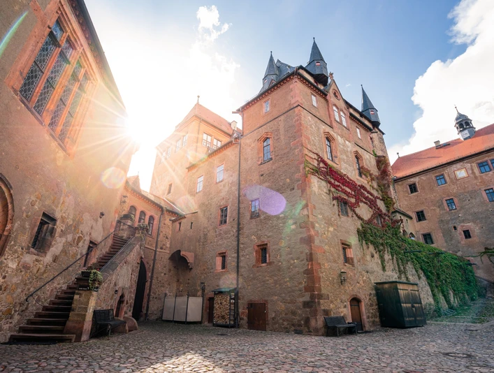 Innenhof der Burg Kriebstein