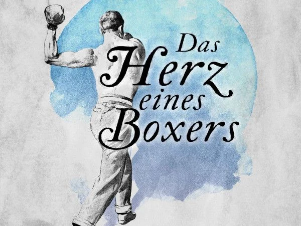 Das Herz eines Boxers_DASDATheater.jpg Zeichnung der Rückseite eines oberkörperfreien Mannes in Jeans, der einen Boxhandschuh trägt. Daneben steht "Das Herz eines Boxers" in geschwungener Schrift.