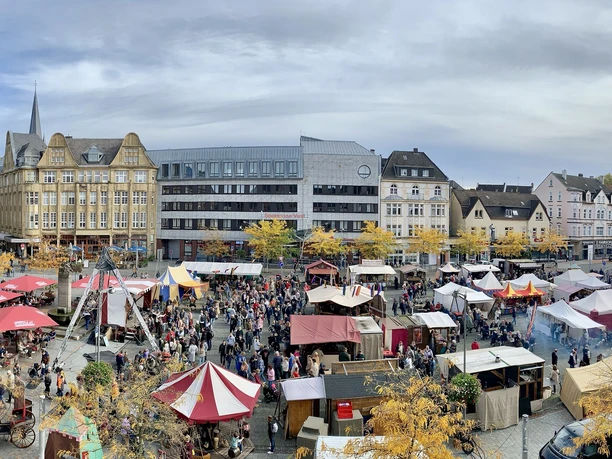Mittelaltermarkt auf dem Castroper Altstadt-Marktplatz, ©Stadtmarketing Castrop-Rauxel