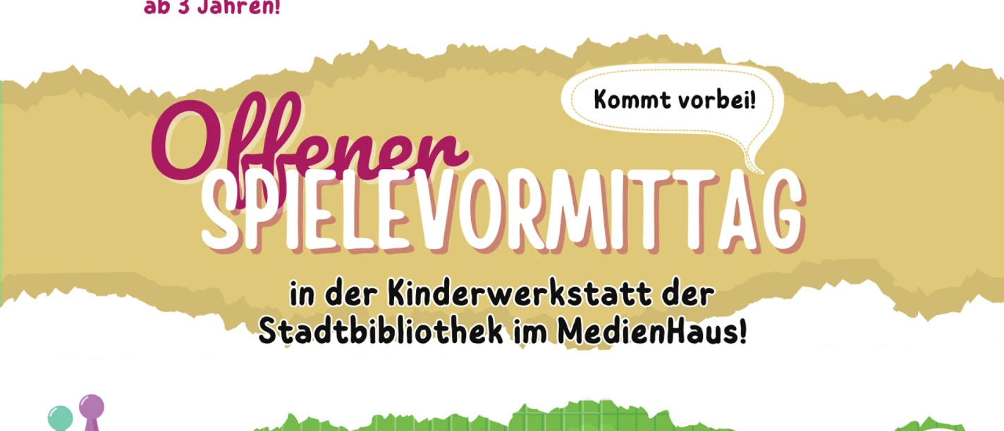Offener Spielevormittag in der Stadtbibliothek